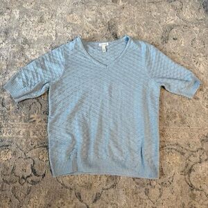 Light Blue Ella Moss V-Neck Top